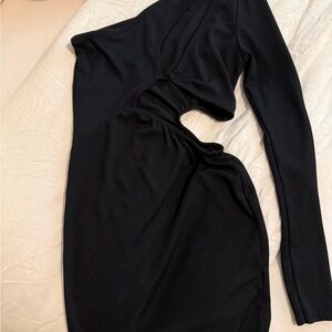 PrettyLittleThing One-Shoulder Cutout Dress
